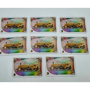Days of Wonder‎ Ticket to Ride 8 Train Cards Gold Locomotive Replacement Cards